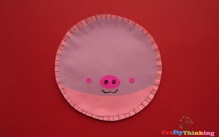 pig paper plate craft