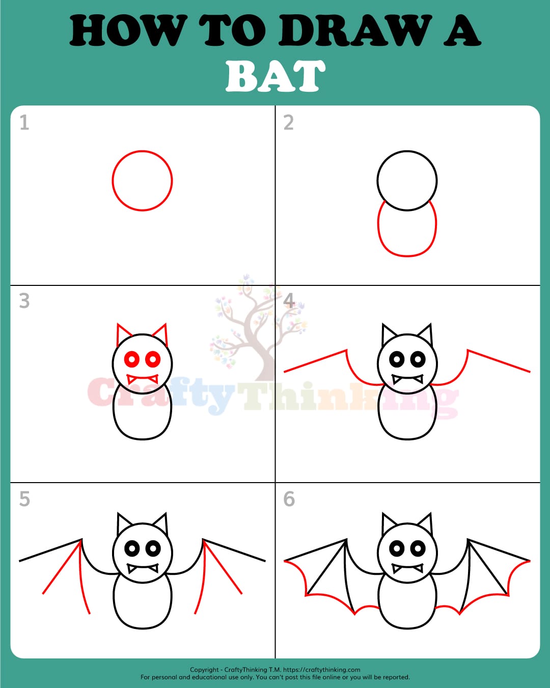 Learn How to Draw a Bat in this Step by Step Bat Drawing Tutorial ...