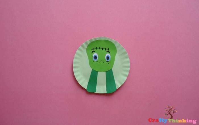 Frankenstein Craft Paper Plate