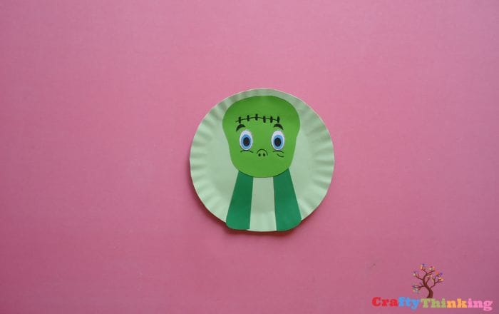 Frankenstein Craft Paper Plate