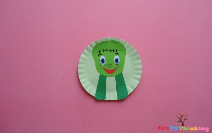 Frankenstein Craft Paper Plate