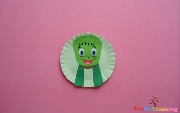 Frankenstein Craft Paper Plate