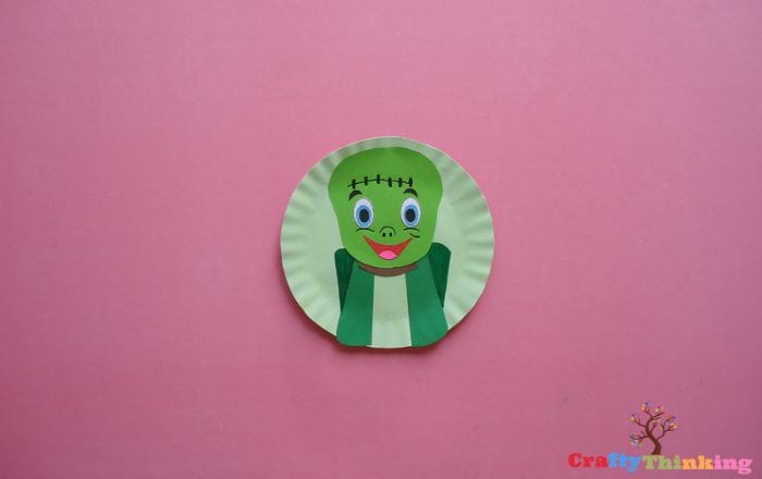 Frankenstein Craft Paper Plate