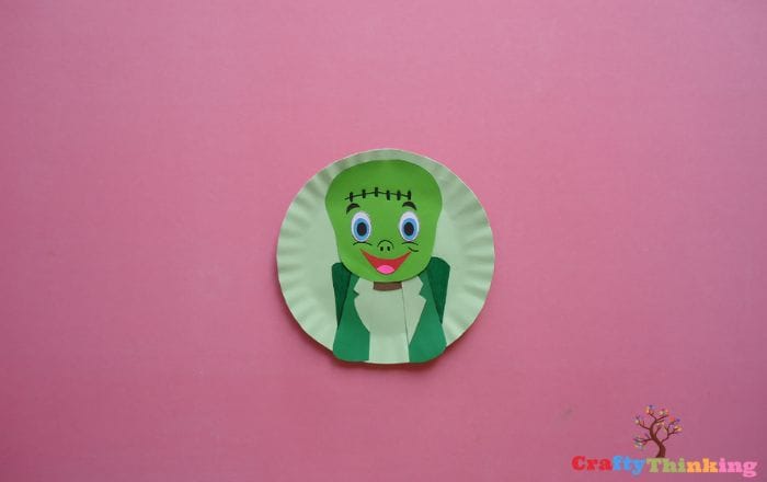 Frankenstein Craft Paper Plate