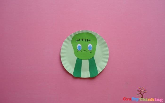 Frankenstein Craft Paper Plate