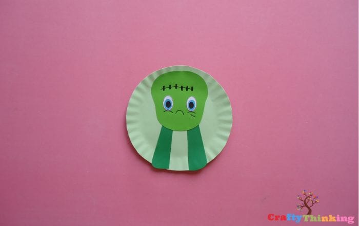 Frankenstein Craft Paper Plate