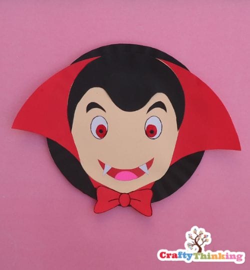 Vampire Paper Plate Craft