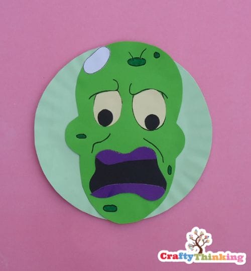 Zombie Paper Plate Template
