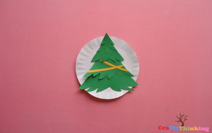 DIY Paper Plate Christmas Tree