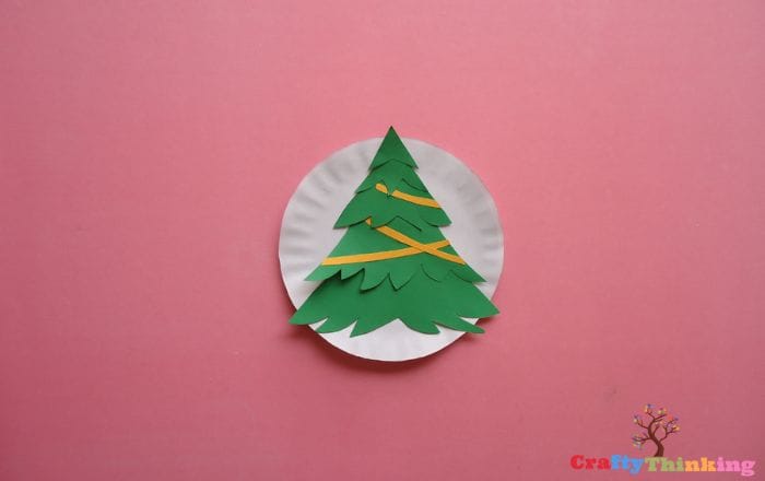 DIY Paper Plate Christmas Tree