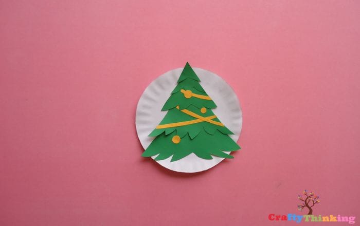 DIY Paper Plate Christmas Tree