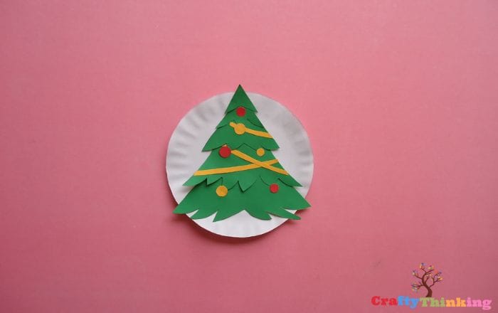 DIY Paper Plate Christmas Tree