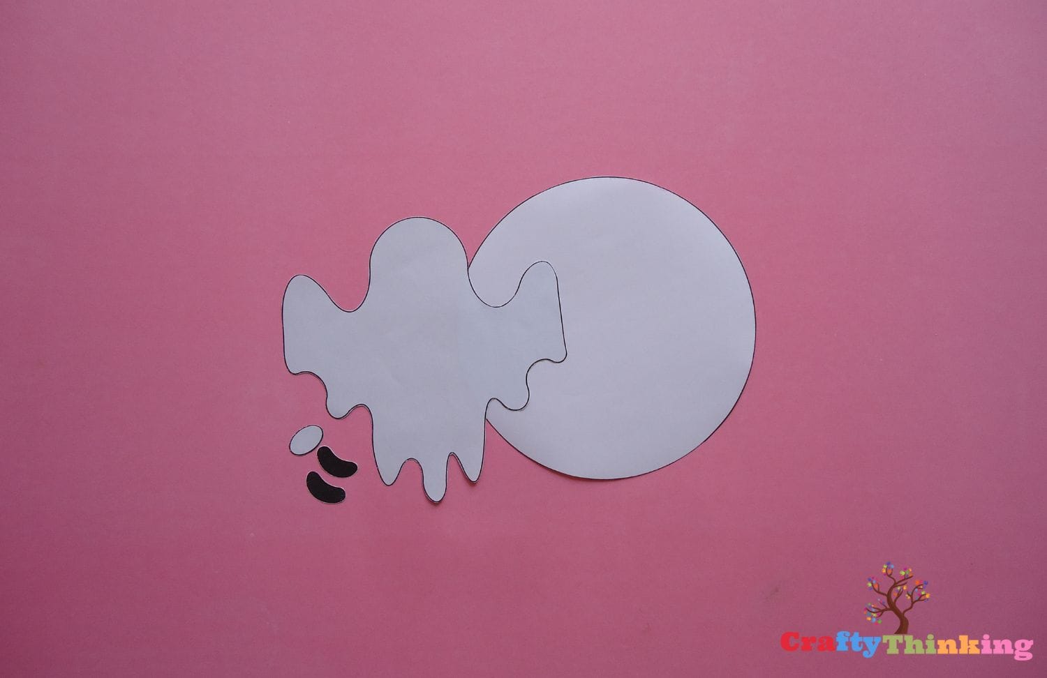 How to Make a Spooky Paper Plate Ghost Template Monster Craft