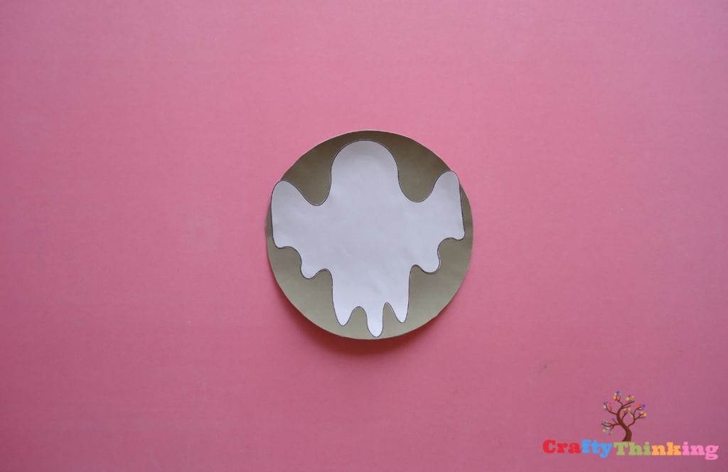 Paper Plate Ghost Template