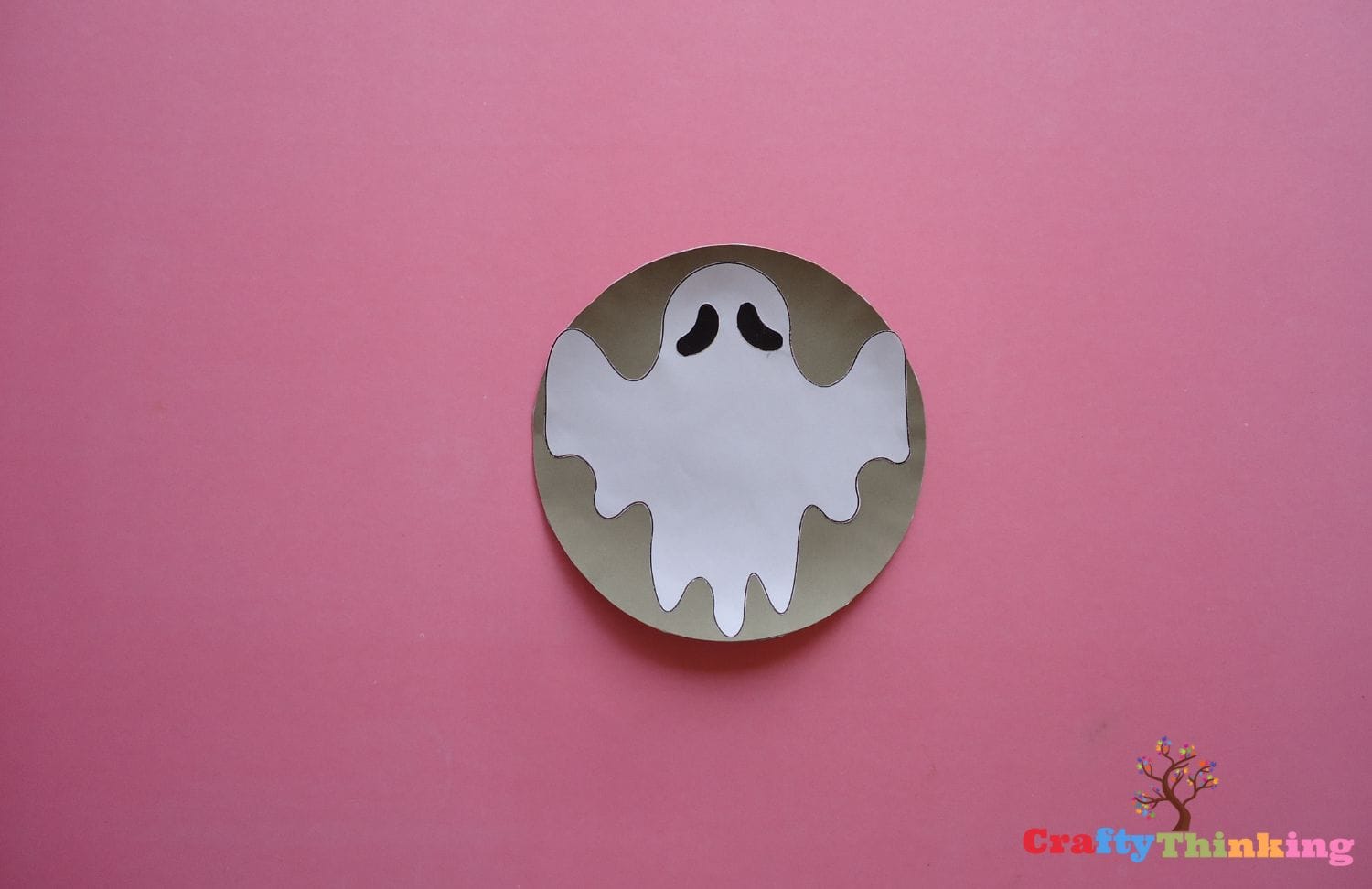 How to Make a Spooky Paper Plate Ghost Template Monster Craft