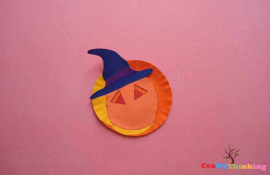 Paper Plate Jack O Lantern