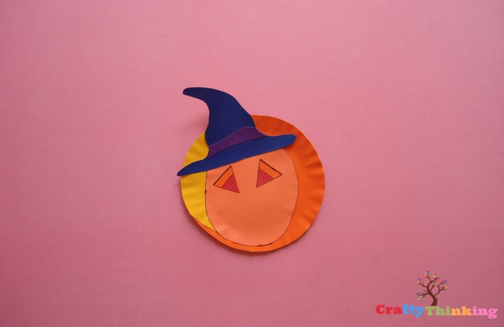 Paper Plate Jack O Lantern