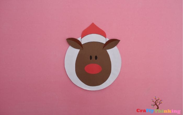 Paper Plate Rudolph the Red Nosed Reindeer