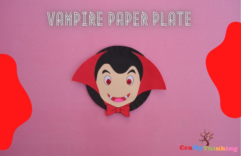 Vampire Paper Plate Craft