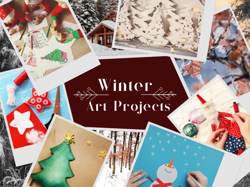 2nd Grade Winter Art Projects