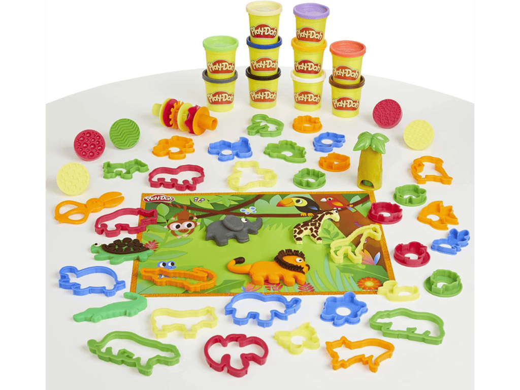 Play-Doh Animal Adventure Set, Arts and Crafts Toy for Kids 3 Years and Up with 45 Tools, 10 Cans, and Playmat (Amazon Exclusive)
