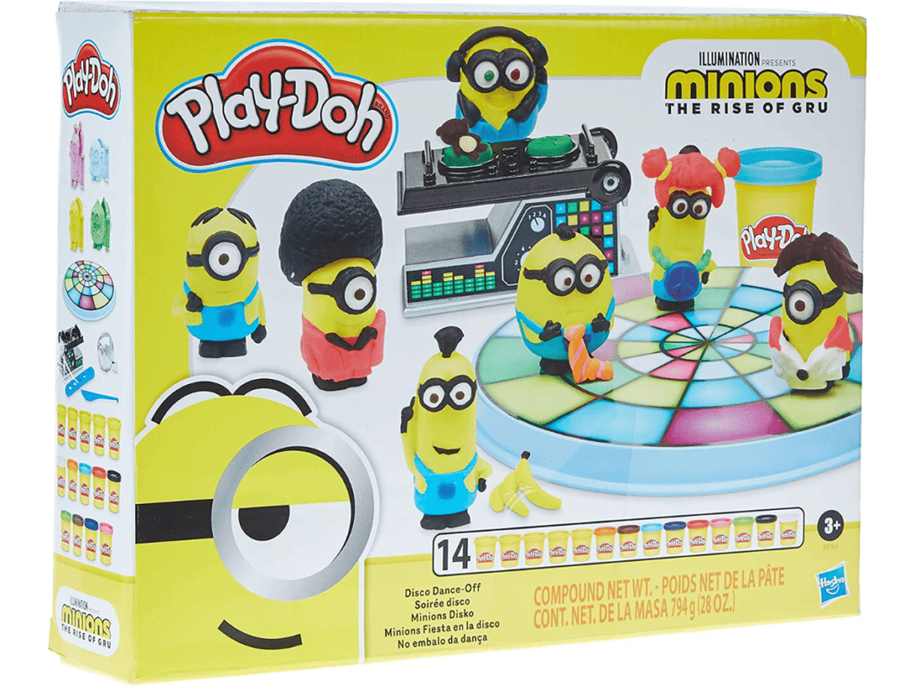 Play-Doh Minions: The Rise of Gru Disco Dance-Off Toy for Kids 3 Years and Up with 14 Non-Toxic Cans
