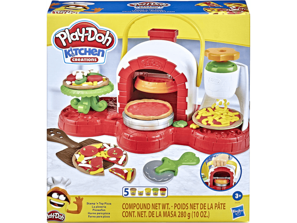 Play-Doh Stamp 'N Top Pizza Oven Toy with 5 Non-Toxic Colors
