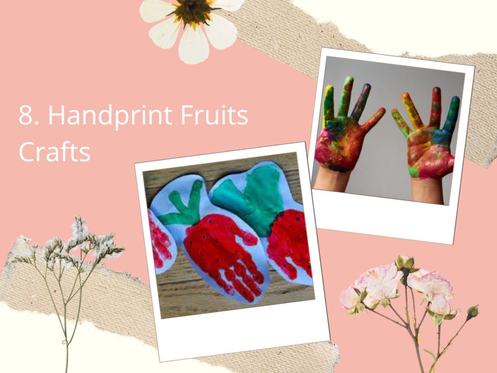 Handprint Fruits Crafts