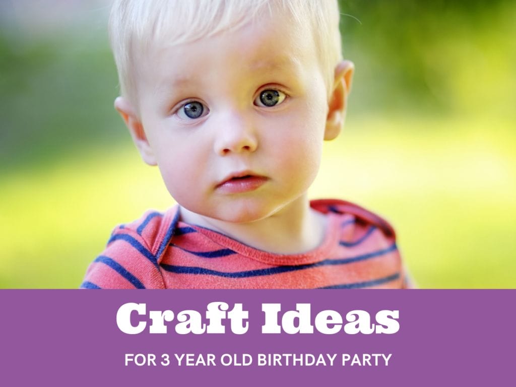 Craft Ideas for 3 Year Old Birthday Party