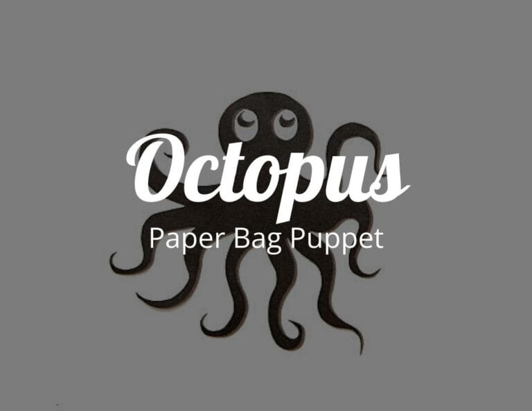 How to Create an Octopus Paper Bag Puppet with Free Octopus Template