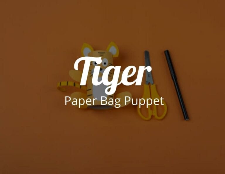 How to Create a Tiger Paper Bag Puppet with Free Tiger Template