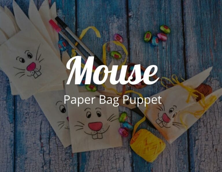 How to Create a Mouse Paper Bag Puppet with Free Mouse Template
