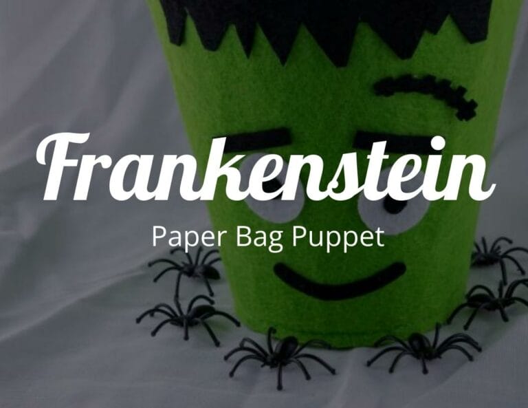 How to Create a Frankenstein Paper Bag Puppet with Free Monster Template