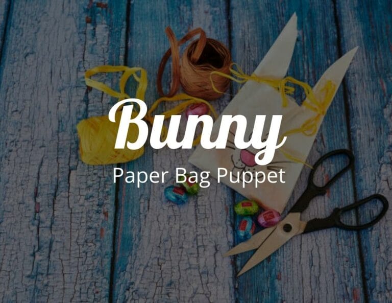 How to Create a Cute Bunny Paper Bag Puppet with Free Bunny Template
