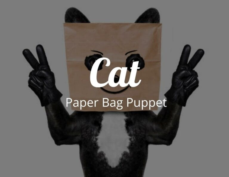 How to Create a Cat Paper Bag Puppet with Free Cat Template