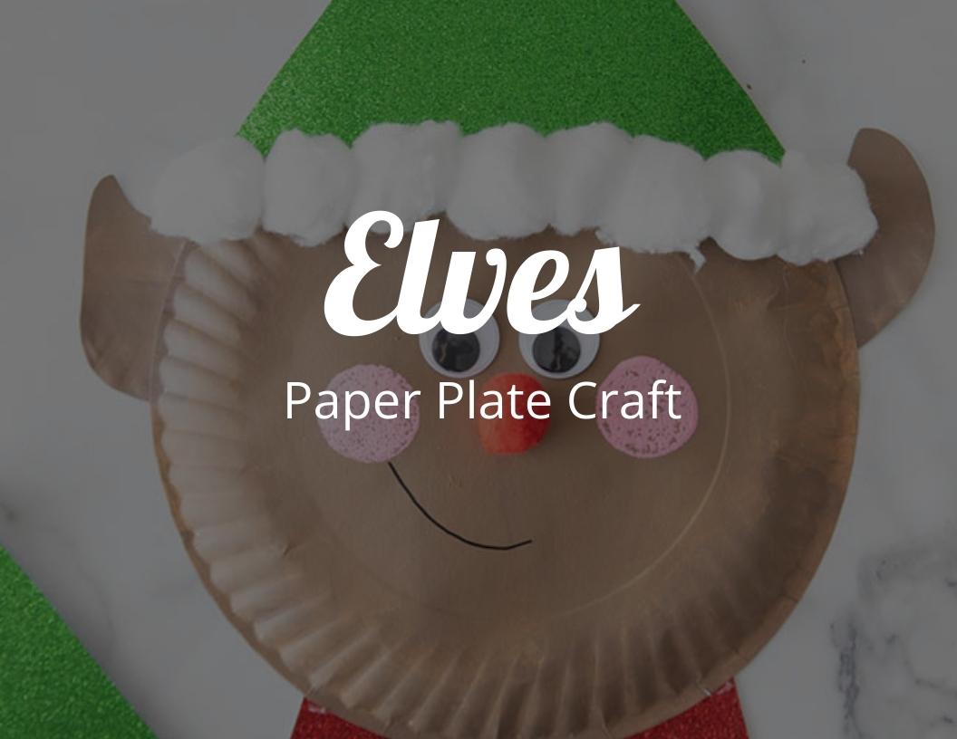 How to Make a Fun Elves Paper Plate Craft - Santa's Little Helper!