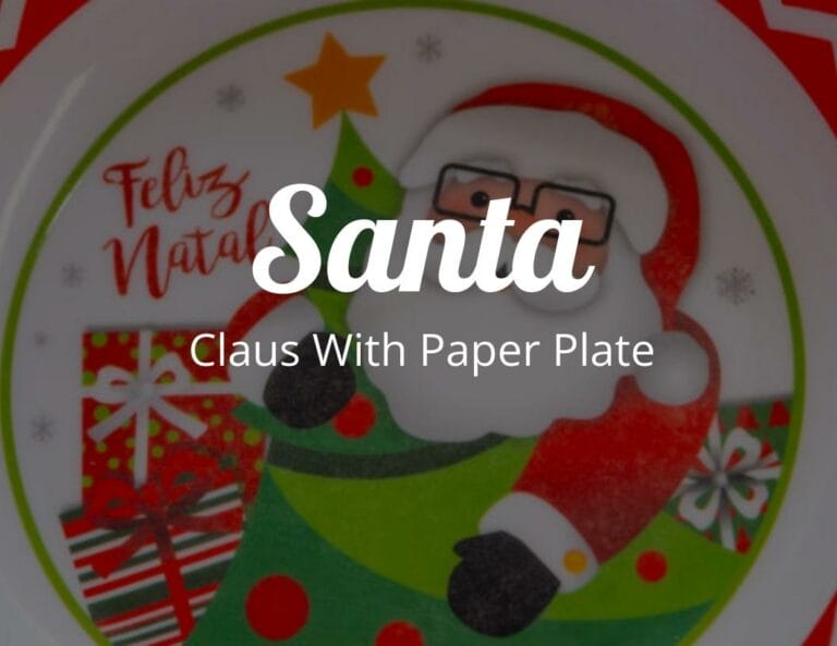 How to Make a Santa Claus with Paper Plate!