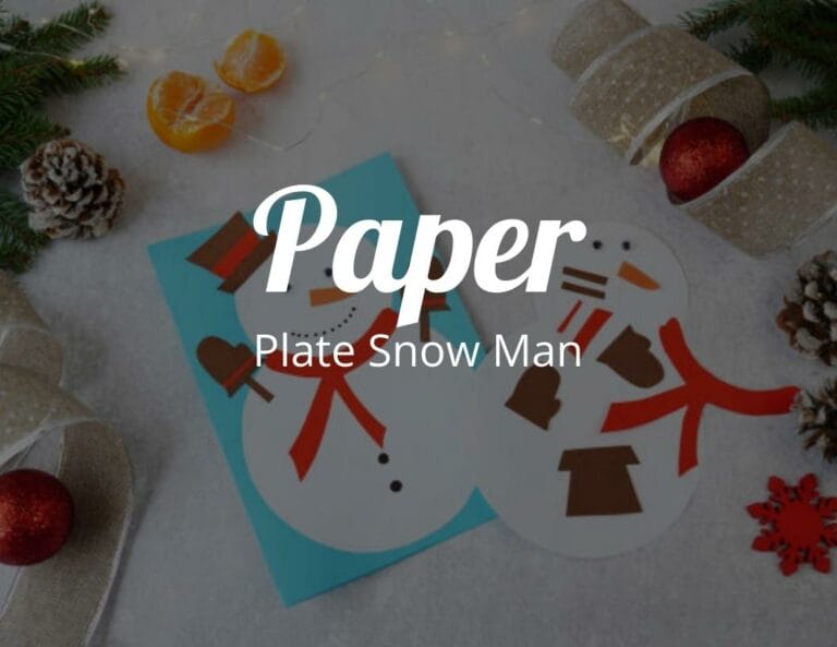 How to Make a Fun Paper Plate Snow Man Craft for Students and Kids!