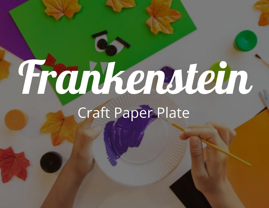 How to Make an Easy Frankenstein Craft Paper Plate - Creepy Monster Craft