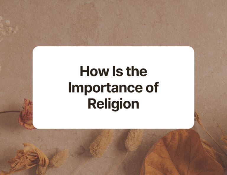 how is the importance of religion