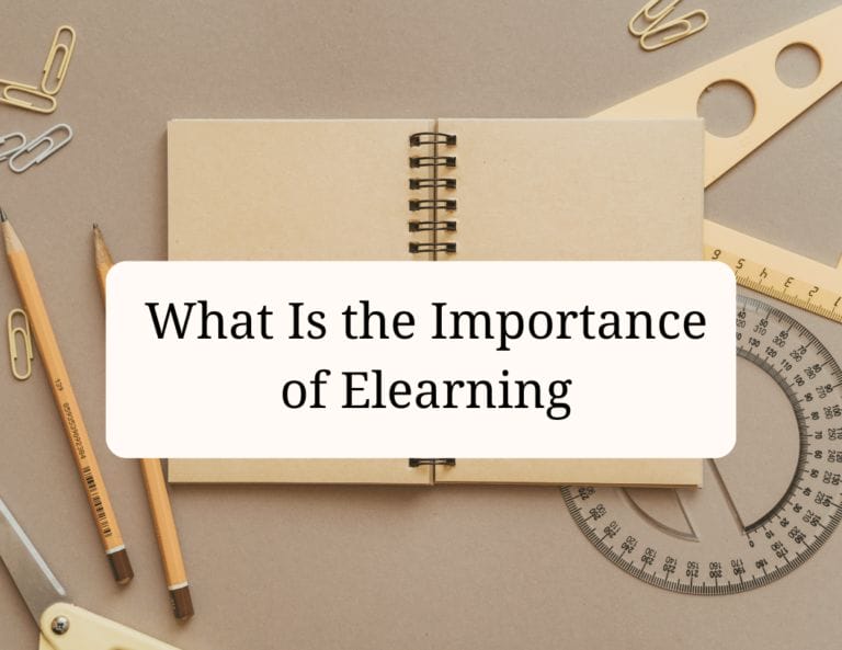 what is the importance of elearning