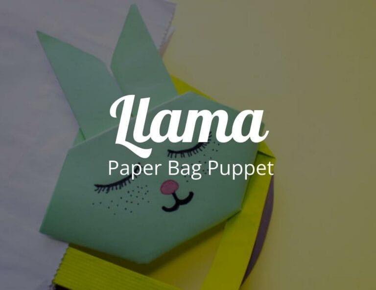 How to make a Llama Paper Bag Puppet with Free Llama Template