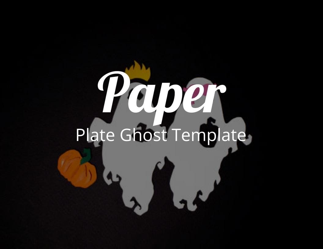 How to Make a Spooky Paper Plate Ghost Template - Monster Craft