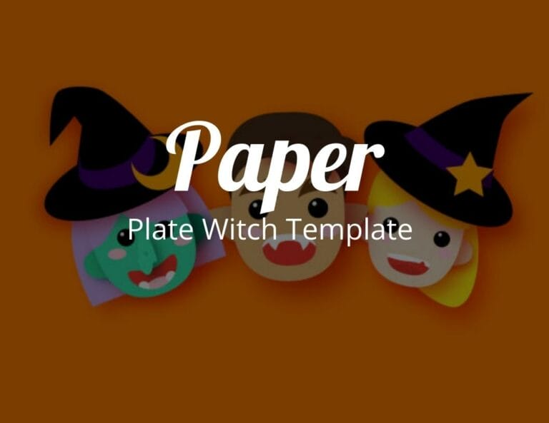How to Make a Trick or Treat Paper Plate Witch Template – Halloween Craft