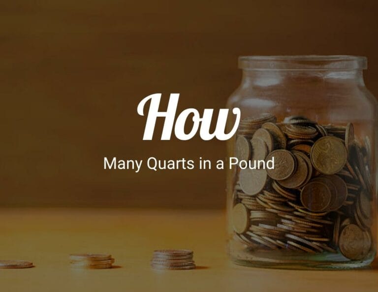 How Many Quarts in a Pound?