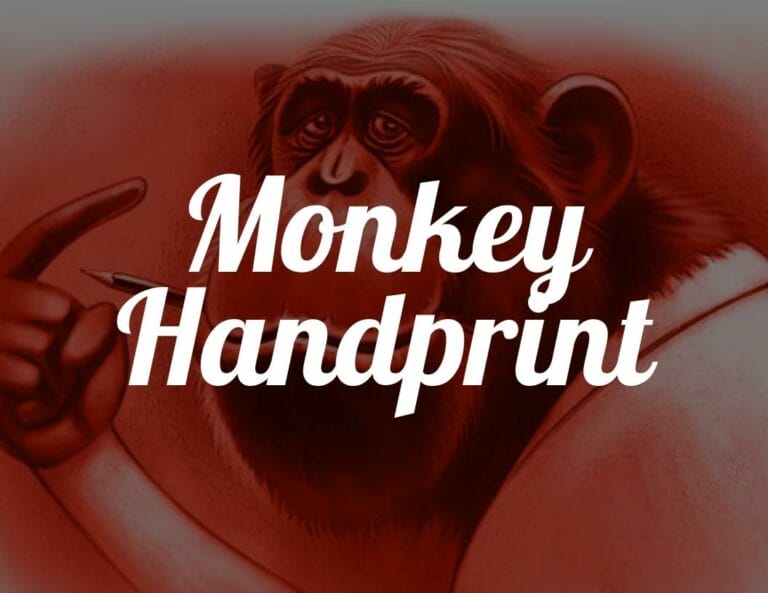 Easy Monkey Handprint Craft with Free Template!