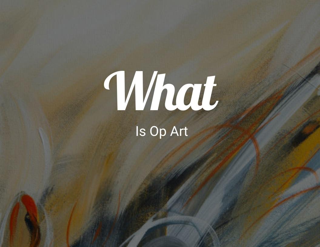 What is op art