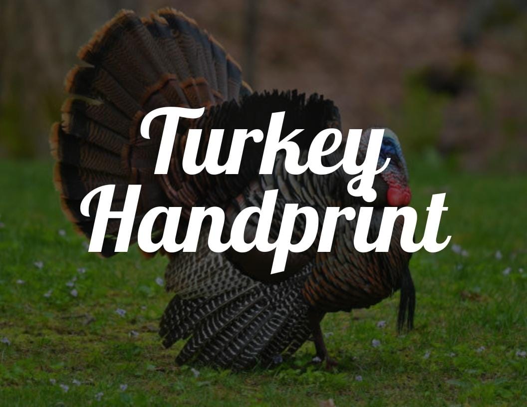 Fun Turkey Handprint Craft with Free Template!