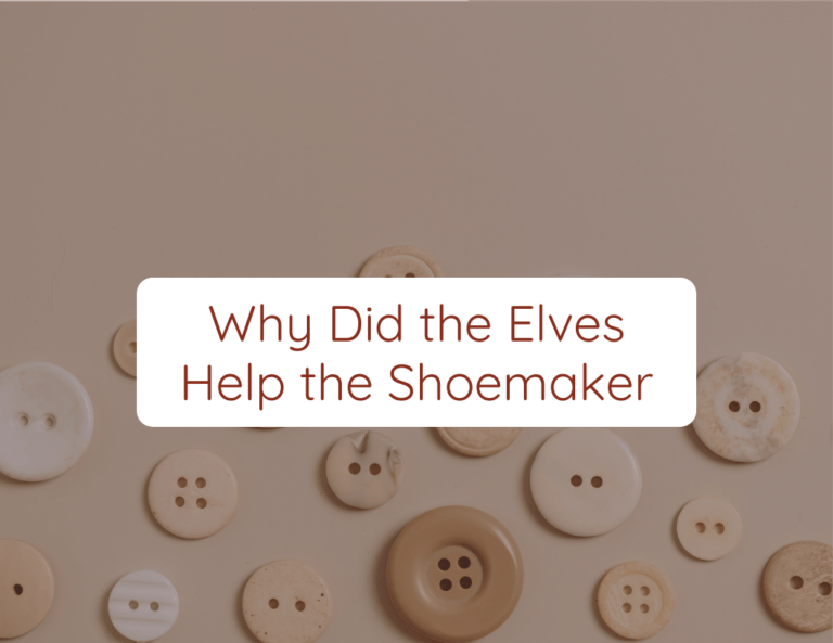 why did the elves help the shoemaker