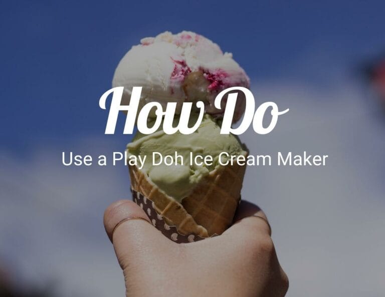 How Do You Use a Play Doh Ice Cream Maker?